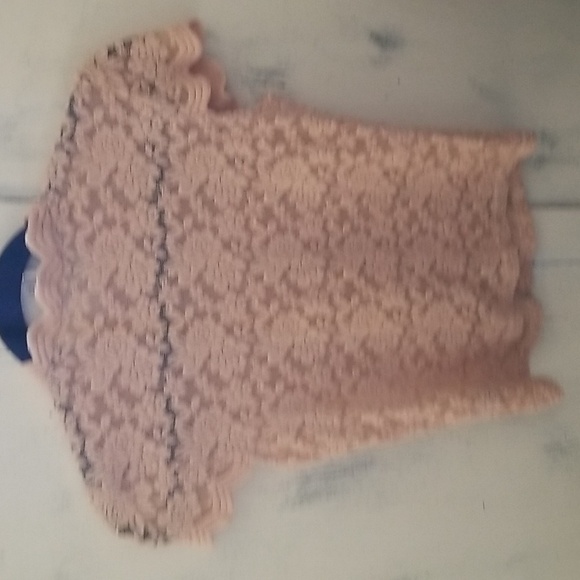 Haute Monde Peach Blouse/top Small (junior) - Picture 4 of 4